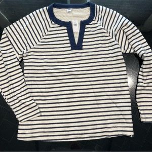 NWT - Old Navy soft 3/4 length sleeve striped top/shirt